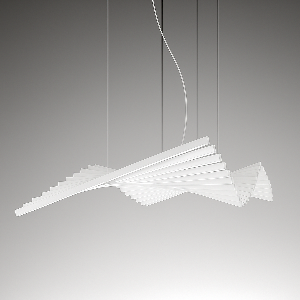 Waves Chandelier | Draaibare Design Hanglamp – 2700K-6500K – Verstelbaar & Stijlvol