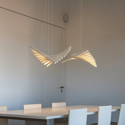 Waves Chandelier | Draaibare Design Hanglamp – 2700K-6500K – Verstelbaar & Stijlvol