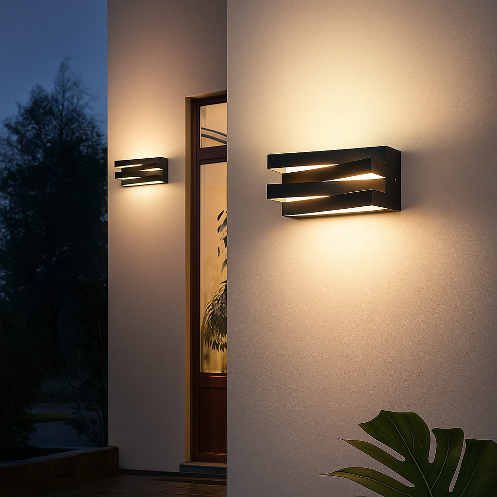 Lampada Ziggy Zag – Lampada da Esterno Moderna IP65 | LED | Nero o Bianco | 2 Formati