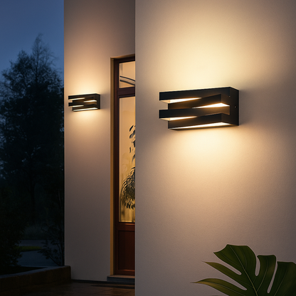 Lampada Ziggy Zag – Lampada da Esterno Moderna IP65 | LED | Nero o Bianco | 2 Formati