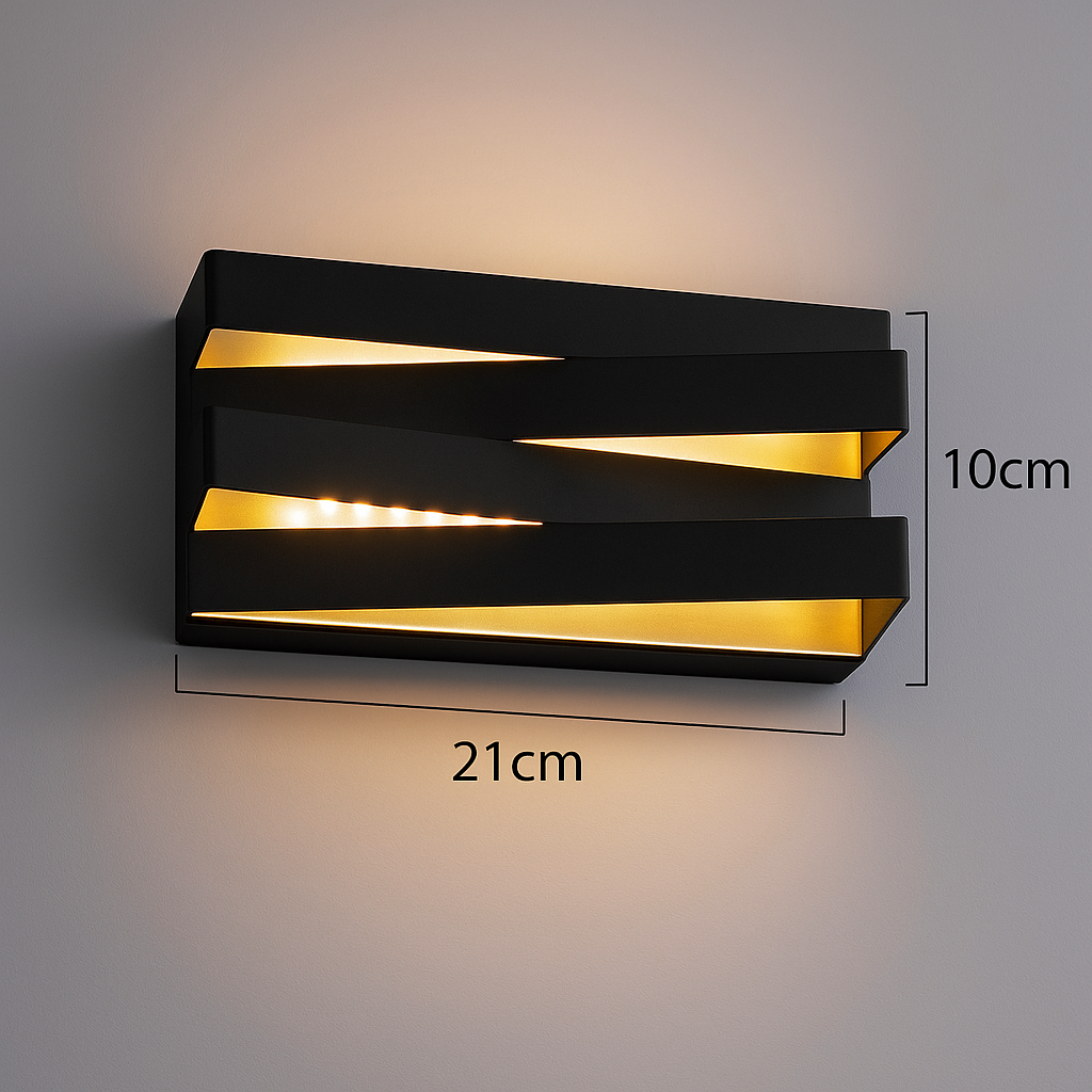 Lampada Ziggy Zag – Lampada da Esterno Moderna IP65 | LED | Nero o Bianco | 2 Formati