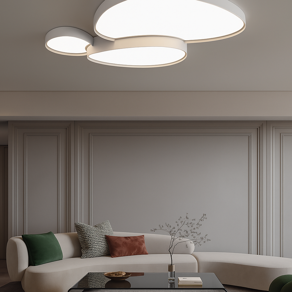 Saidah – Moderne Plafondlamp met Dimbare LED & Afstandsbediening | Minimalistisch Design