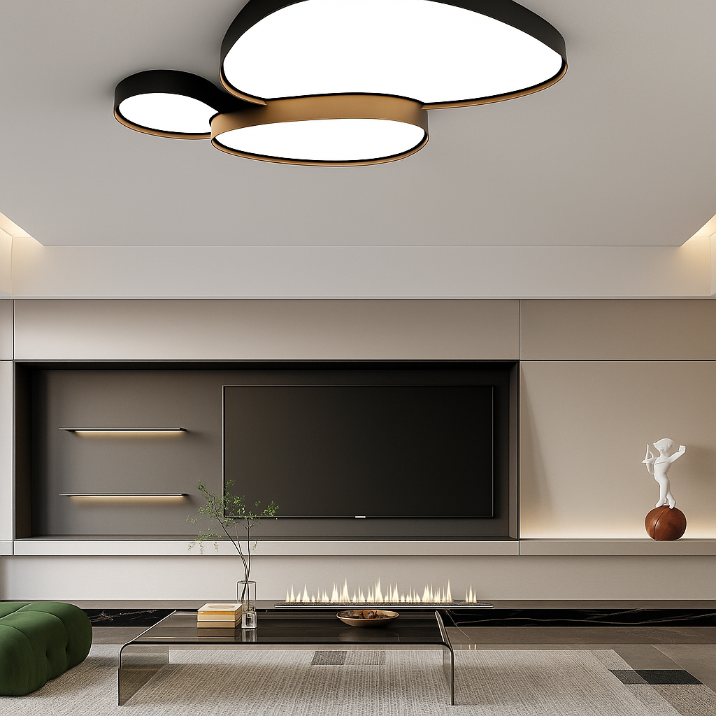 Saidah – Moderne Plafondlamp met Dimbare LED & Afstandsbediening | Minimalistisch Design