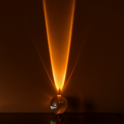 Crystal Eye – Lampada da tavolo con effetto cristallo | 3 livelli di luce | LED