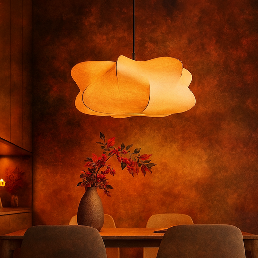 Sabiya | Japanse Hanglamp van Zijde – Wabi Sabi Design