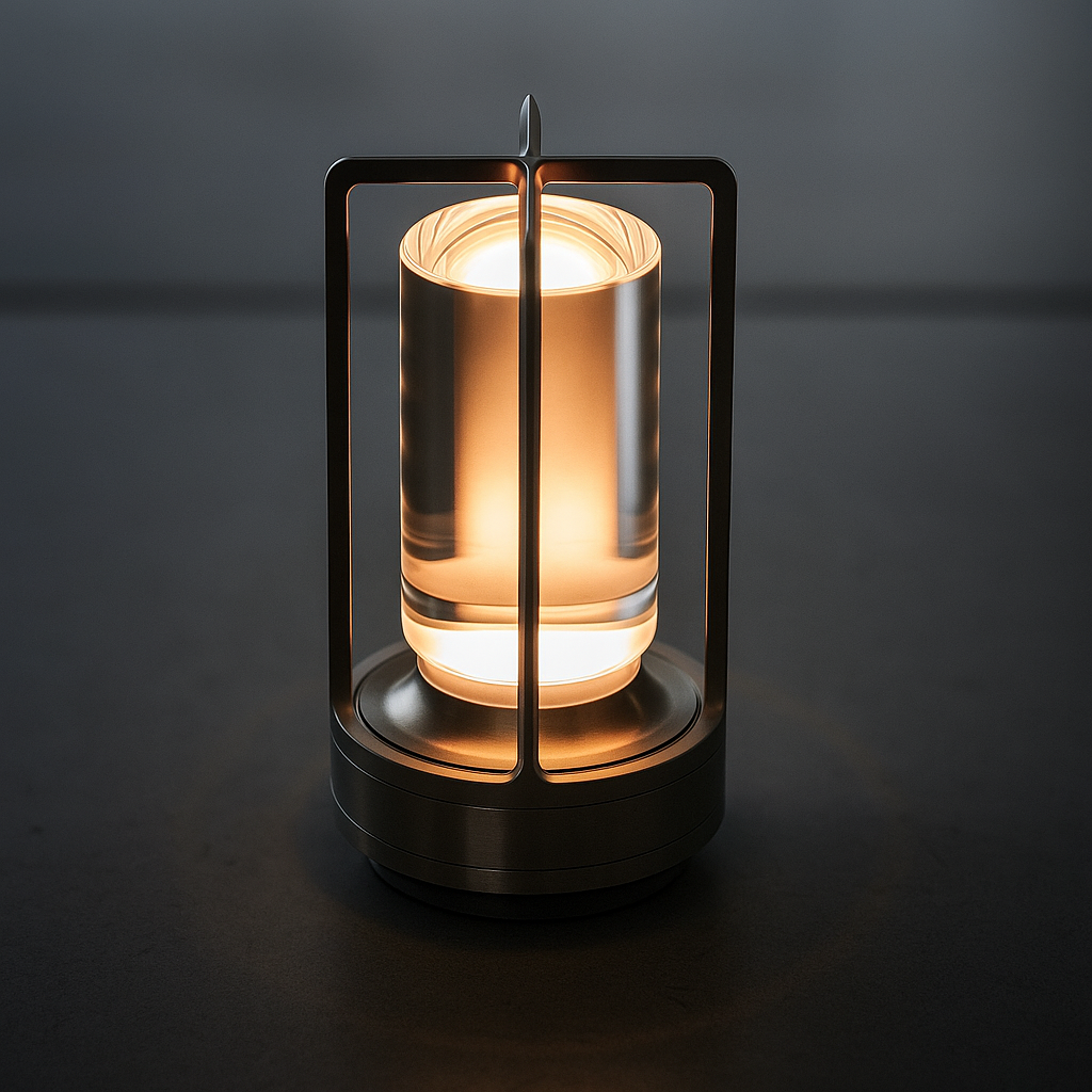 LumenAura | Lanterna LED Ricaricabile Wireless – Il Regalo Perfetto per Momenti Caldi