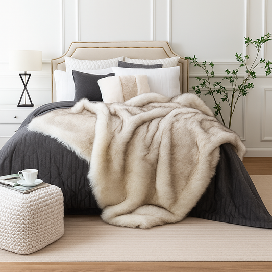 Velvra | Luxe Imitatiebont Deken – Elegantie en Warmte in Eén