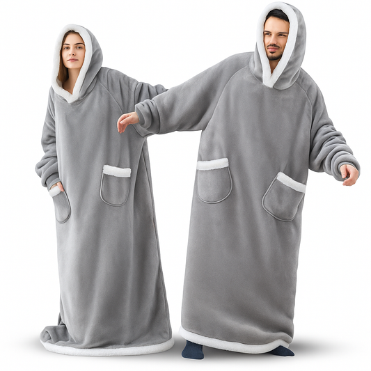 SleeveSnug | Oversized Deken Hoodie – Jouw Winterfavoriet voor Warme Dagen Thuis