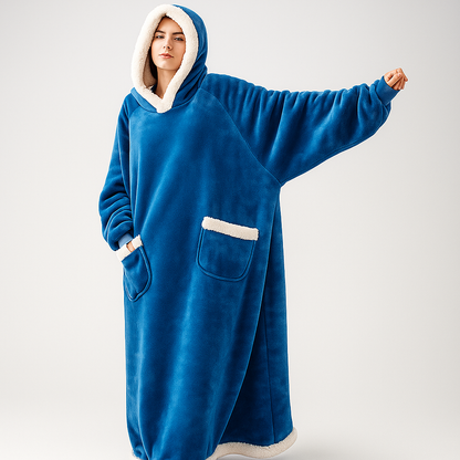 SleeveSnug | Oversized Deken Hoodie – Jouw Winterfavoriet voor Warme Dagen Thuis