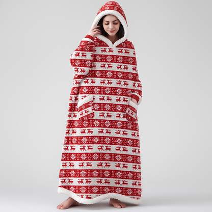 SleeveSnug | Oversized Deken Hoodie – Jouw Winterfavoriet voor Warme Dagen Thuis