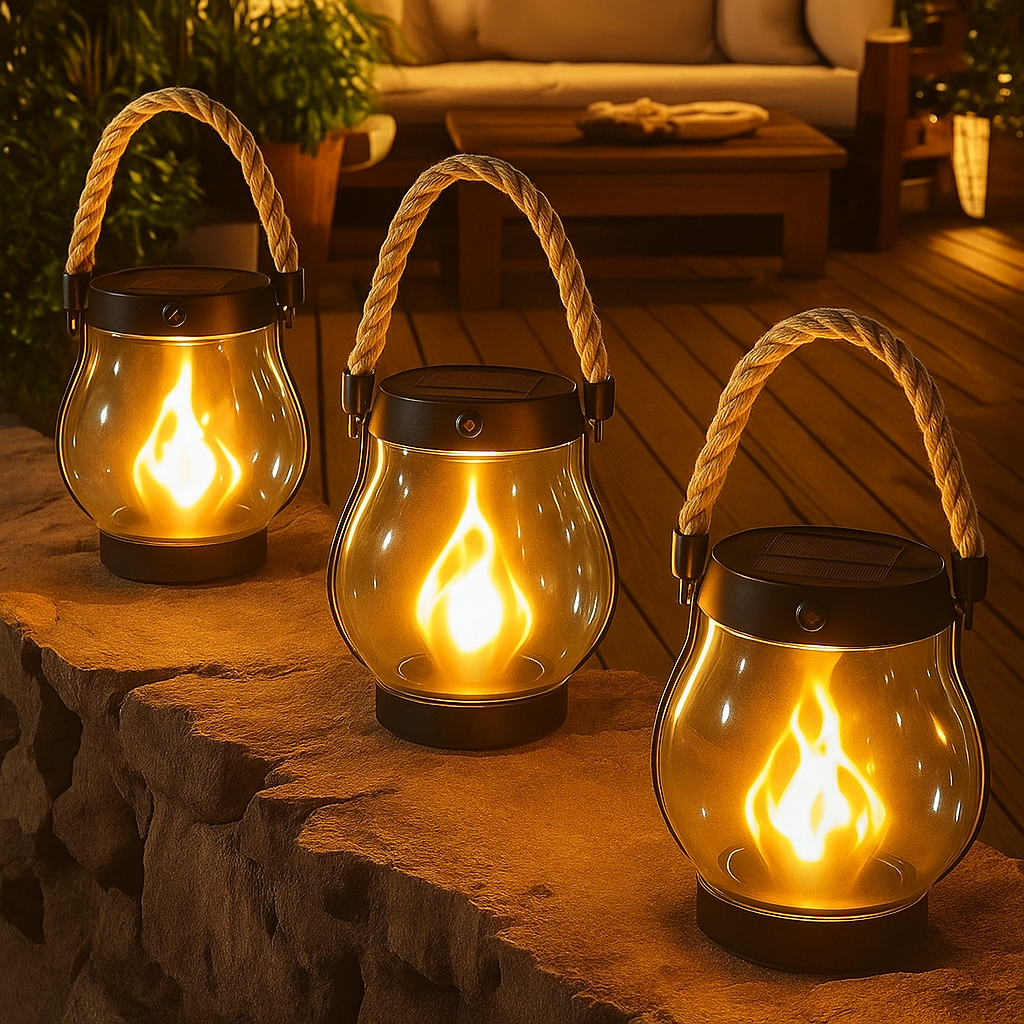 FlammaGlow | Sfeervolle Buitenlantaarn op Zonne-energie