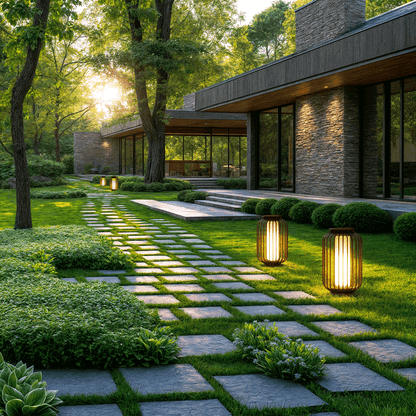 NYRALUX | Waterdichte Buitenlamp met Kooi-Design – LED Tuinverlichting – Roestvrij & Weerbestendig – Voor Terras & Binnenplaats