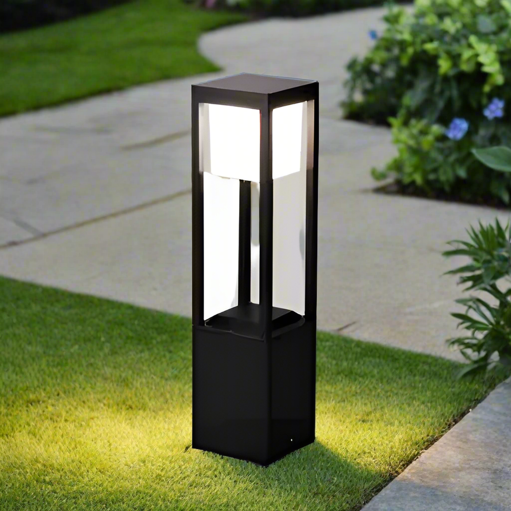 SOLVION Solar Buitenlamp – LED Staande Tuinlamp met Warm Licht – IP54 Aluminium Design