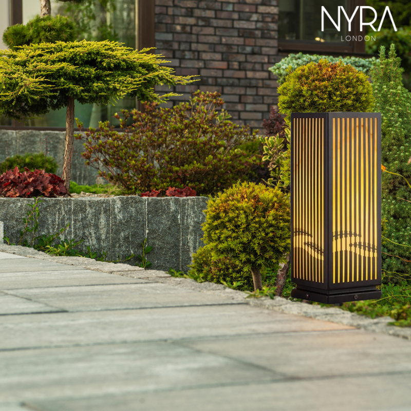 Lampa słupkowa Mason Modern do użytku na zewnątrz