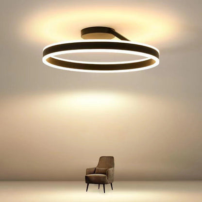 ArishaGlow - Elegante LED-plafondlamp in goud en metaal