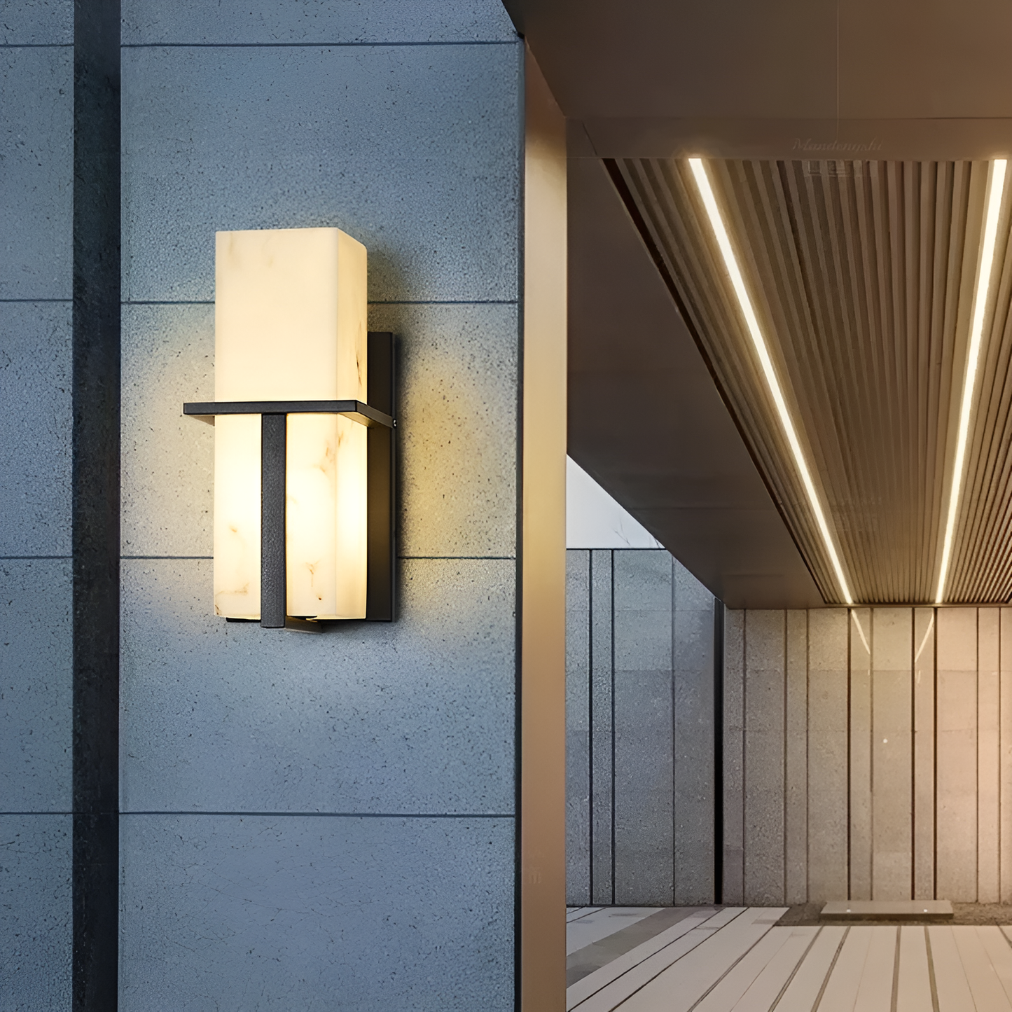 Arlen Outdoor Marble Wall Light