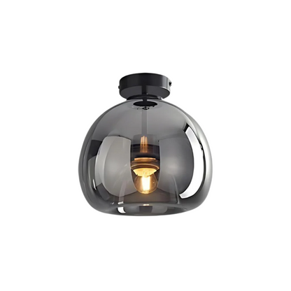 Elegante Glazen Plafondlamp met Luxe Afwerking - Ø25 cm