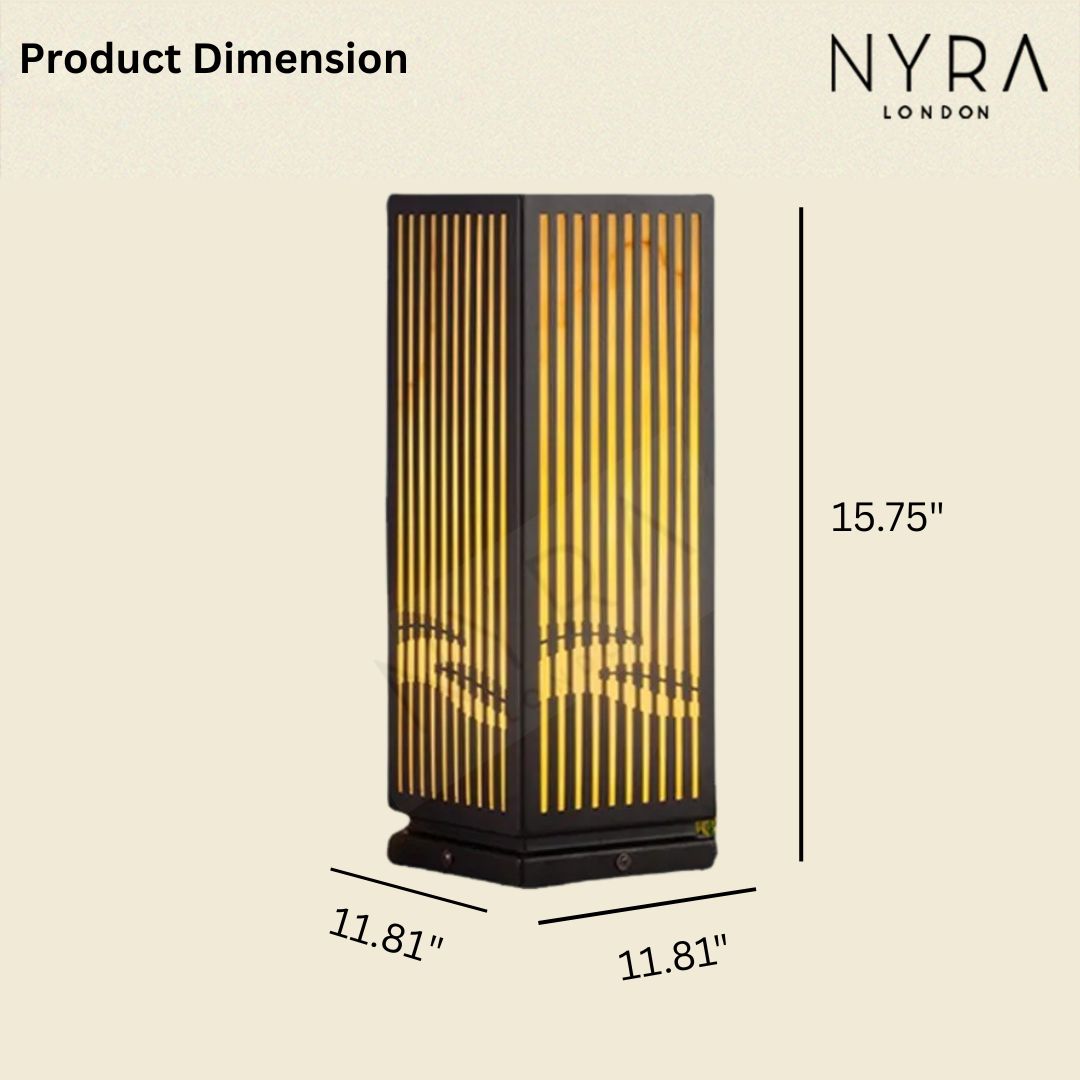 Lampa słupkowa Mason Modern do użytku na zewnątrz
