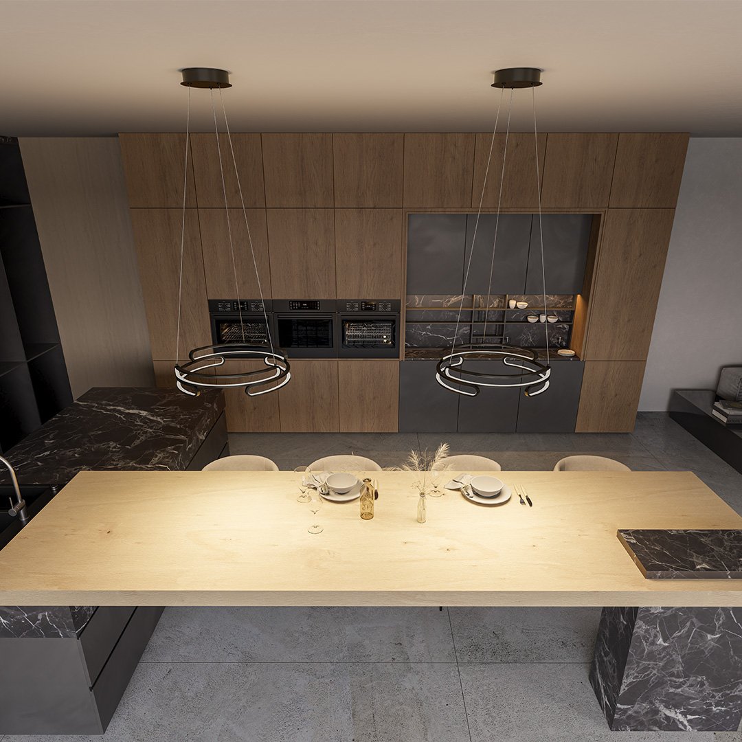 Metalis - Lampada a sospensione elegante in metallo