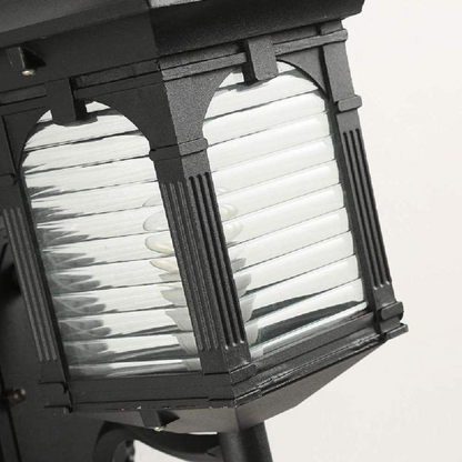 Vintaria | Lampada da parete in vetro antico – Classica lampada da esterno – Attacco E27 – 39 cm di altezza