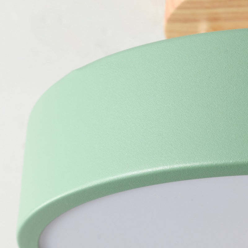 Quinn Moderne LED Plafondlamp – Stijlvolle Hout-Acryl Verlichting voor Elk Interieur