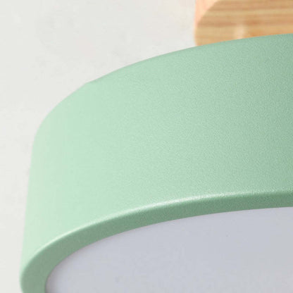 Quinn Moderne LED Plafondlamp – Stijlvolle Hout-Acryl Verlichting voor Elk Interieur