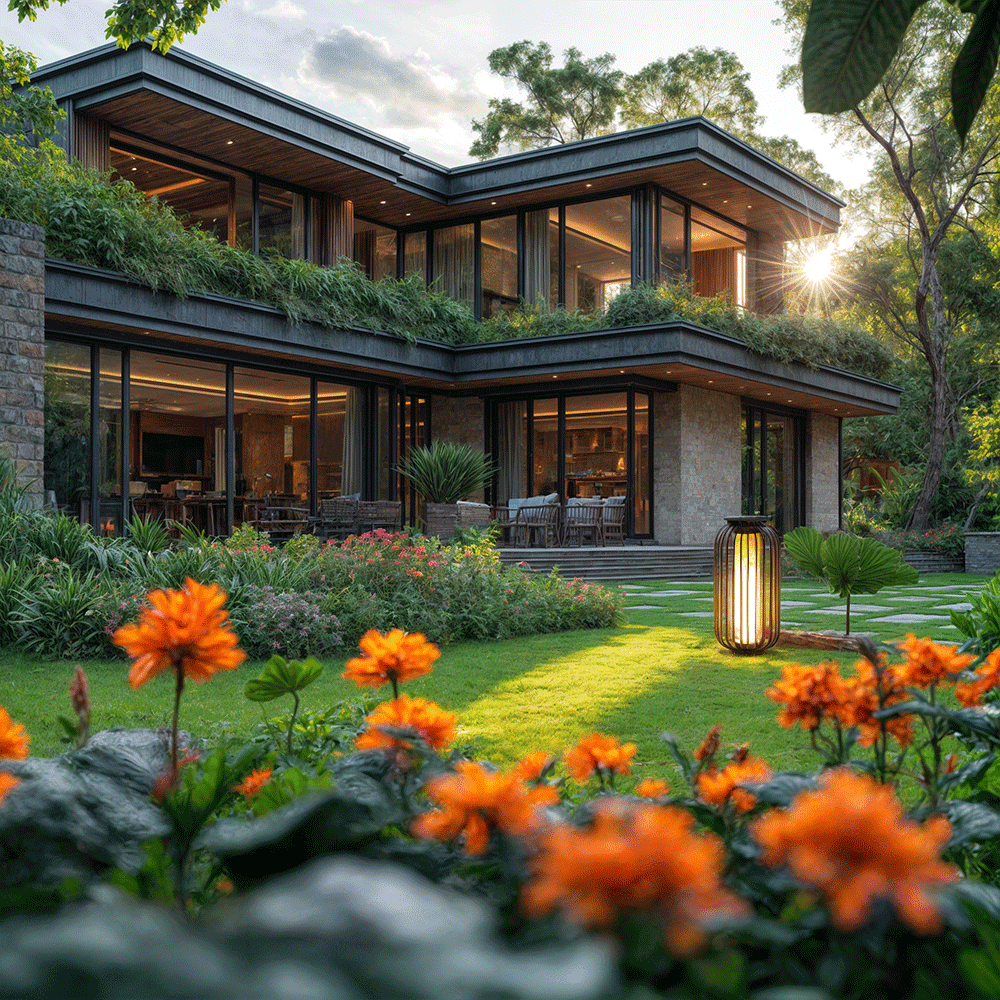 NYRALUX | Waterdichte Buitenlamp met Kooi-Design – LED Tuinverlichting – Roestvrij & Weerbestendig – Voor Terras & Binnenplaats