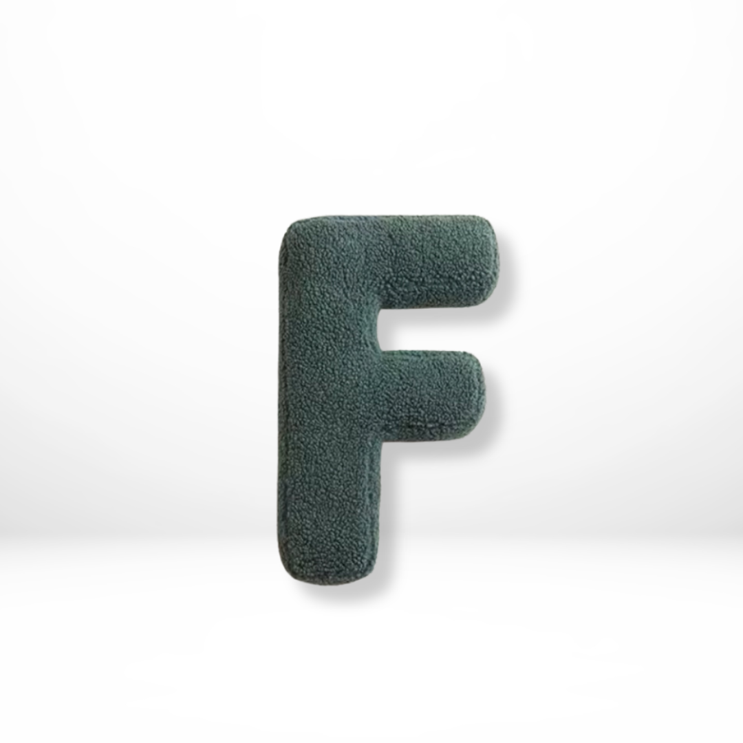 LettraLuxe | Fluwelen Letterkussen – A t/m Z