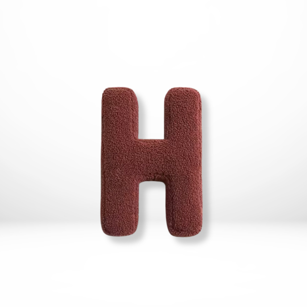 LettraLuxe | Fluwelen Letterkussen – A t/m Z