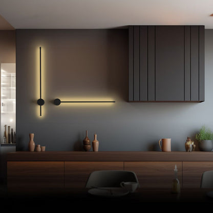 VALENO Dimbare Wandlamp | Met Afstandsbediening & Luxe Aluminium Afwerking