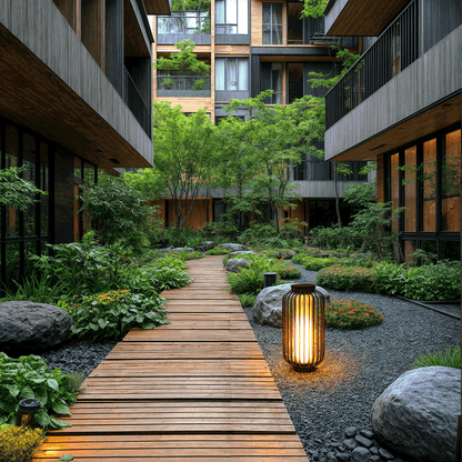 NYRALUX | Waterdichte Buitenlamp met Kooi-Design – LED Tuinverlichting – Roestvrij & Weerbestendig – Voor Terras & Binnenplaats