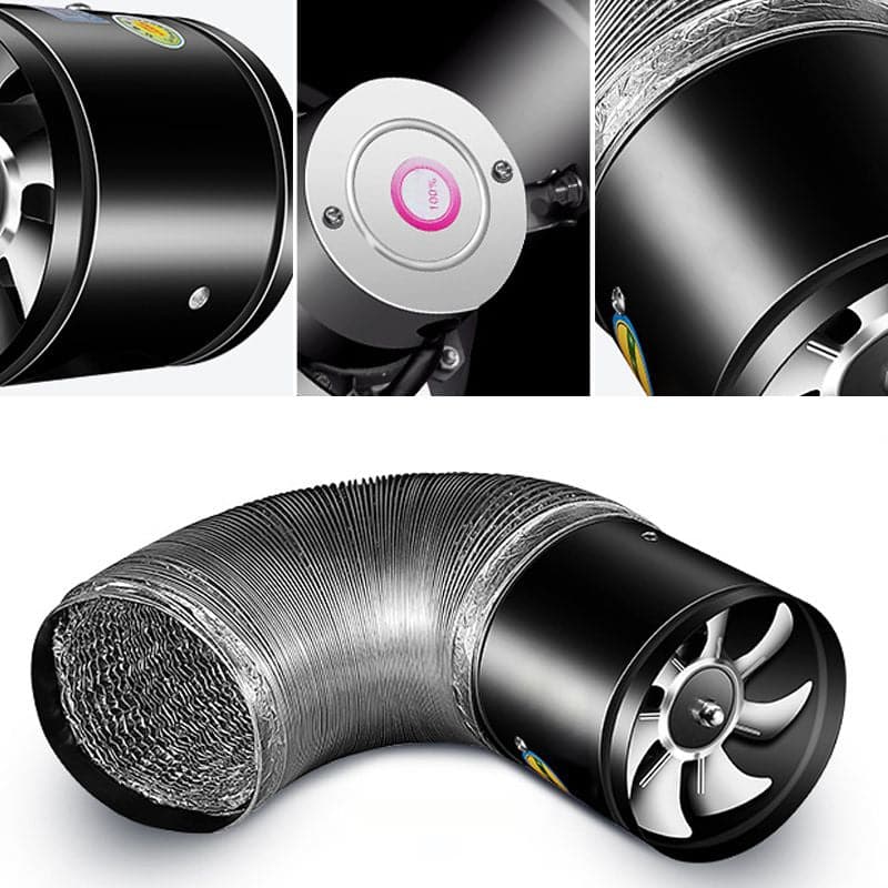 Ventilatore di Aspirazione Silenzioso e Potente - Migliora la Qualità dell'Aria a Casa e in Ufficio