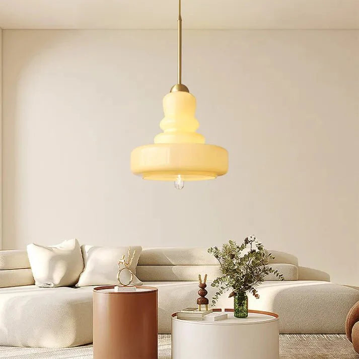 FormaLume | Lampada da soffitto in vetro Bauhaus elegantemente sagomata