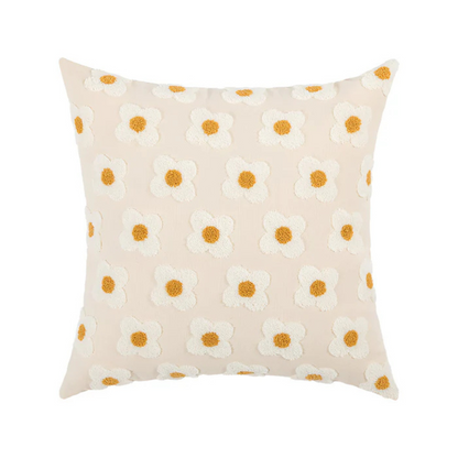 Mera | Bloemige Kussenhoes – 45x45 cm – Elegant & Wasbaar