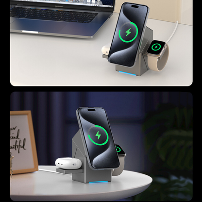 Qi2 caricatore wireless 3-in-1