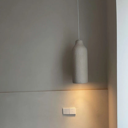 TERRALUNA Lampada a sospensione – Design minimalista in cemento con illuminazione LED calda