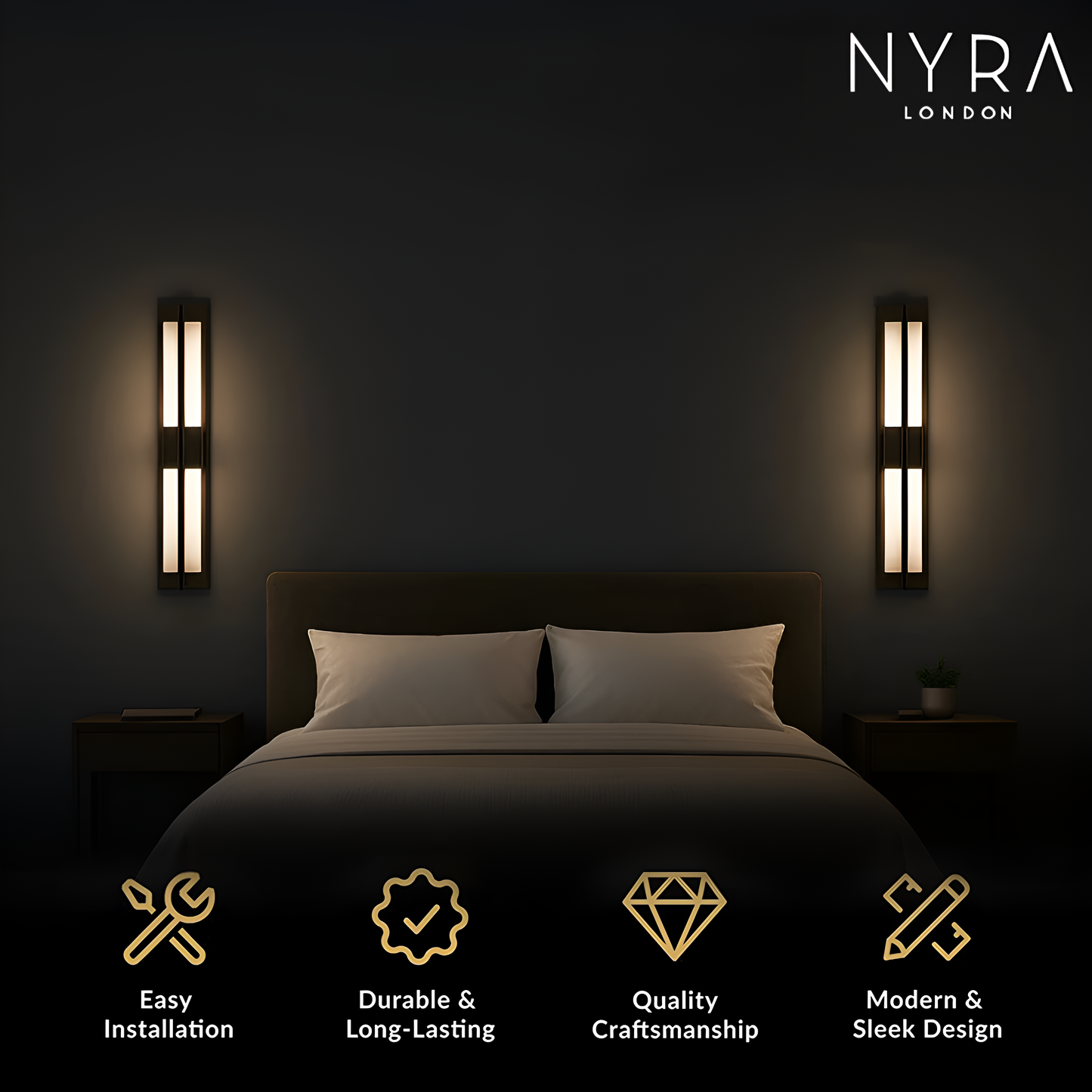 Brighton Lampada da Parete da Esterno in Marmo