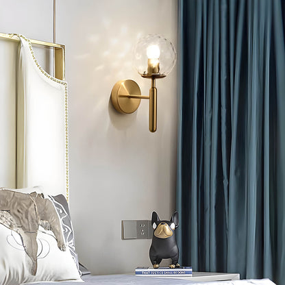 ClaireLum - Lampada da parete in vetro lavorato