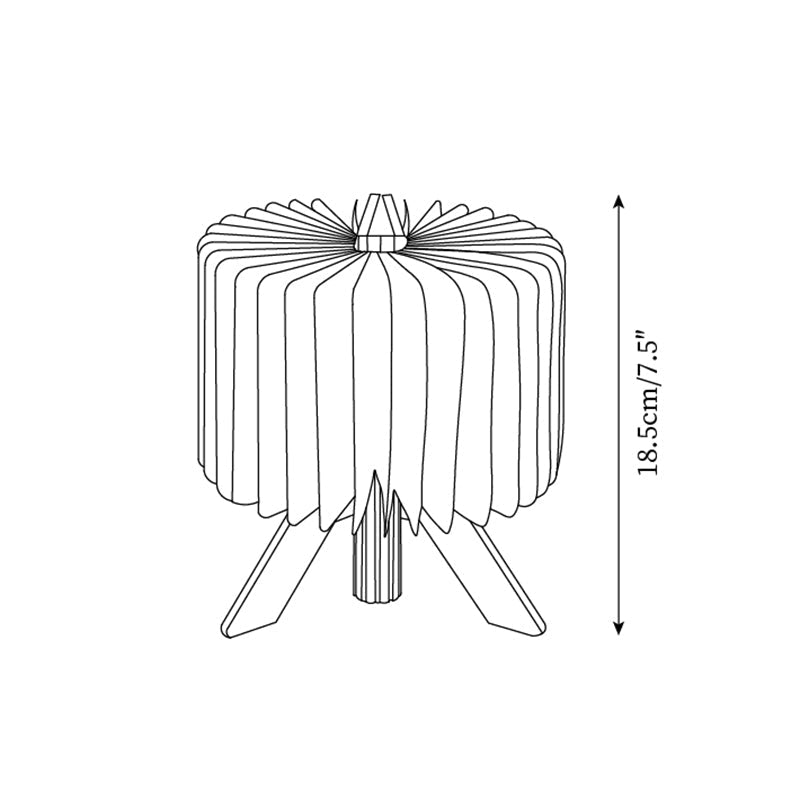 Glowéa Lampada da Tavolo Pieghevole