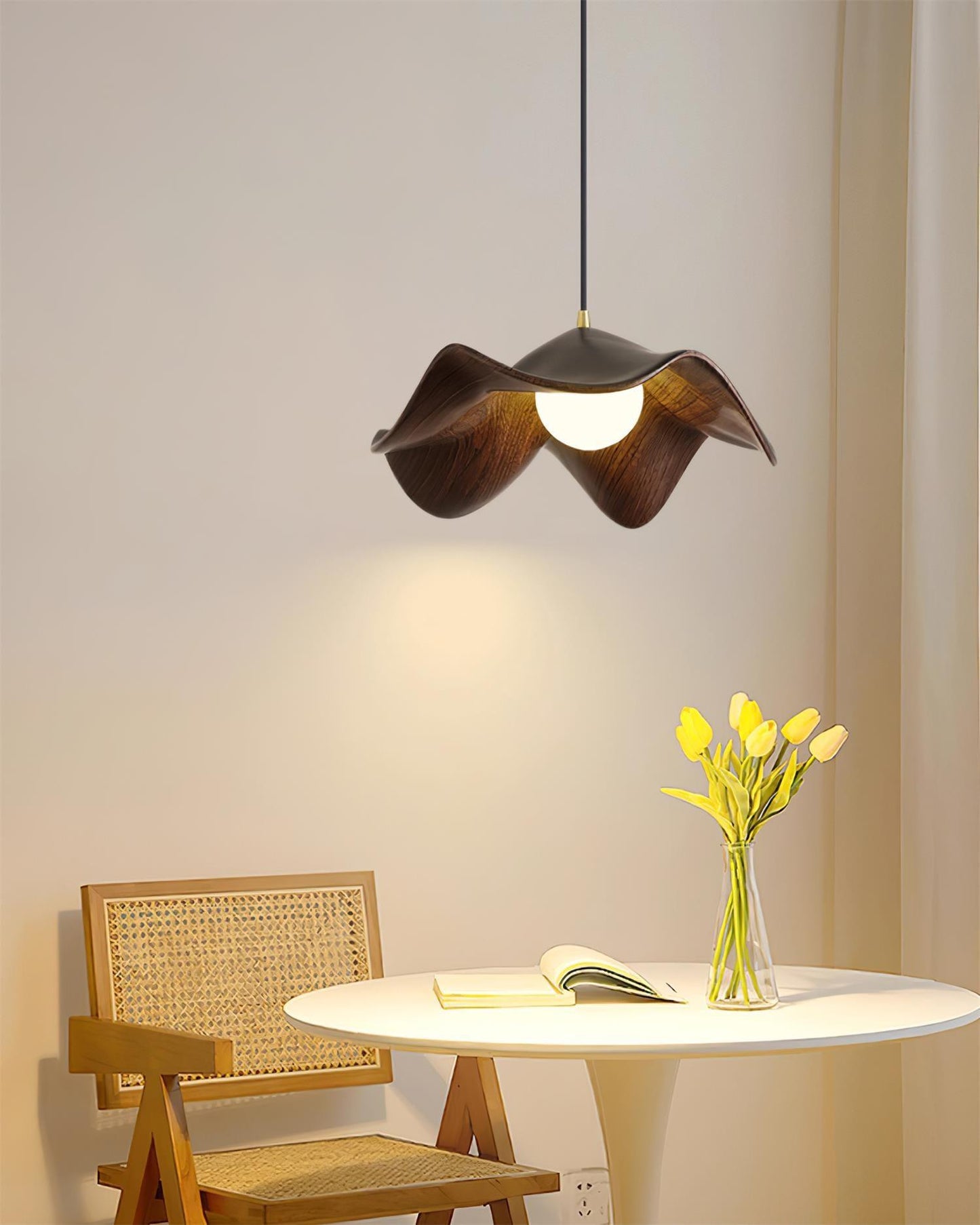 ElementBois - Hanglamp in Hars Lotus Plafondlamp