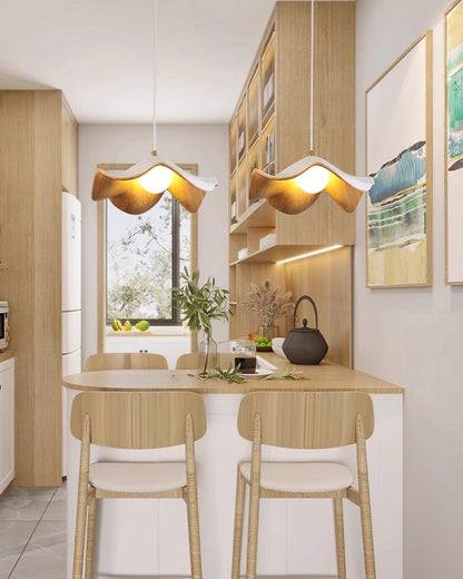 ElementBois - Hanglamp in Hars Lotus Plafondlamp