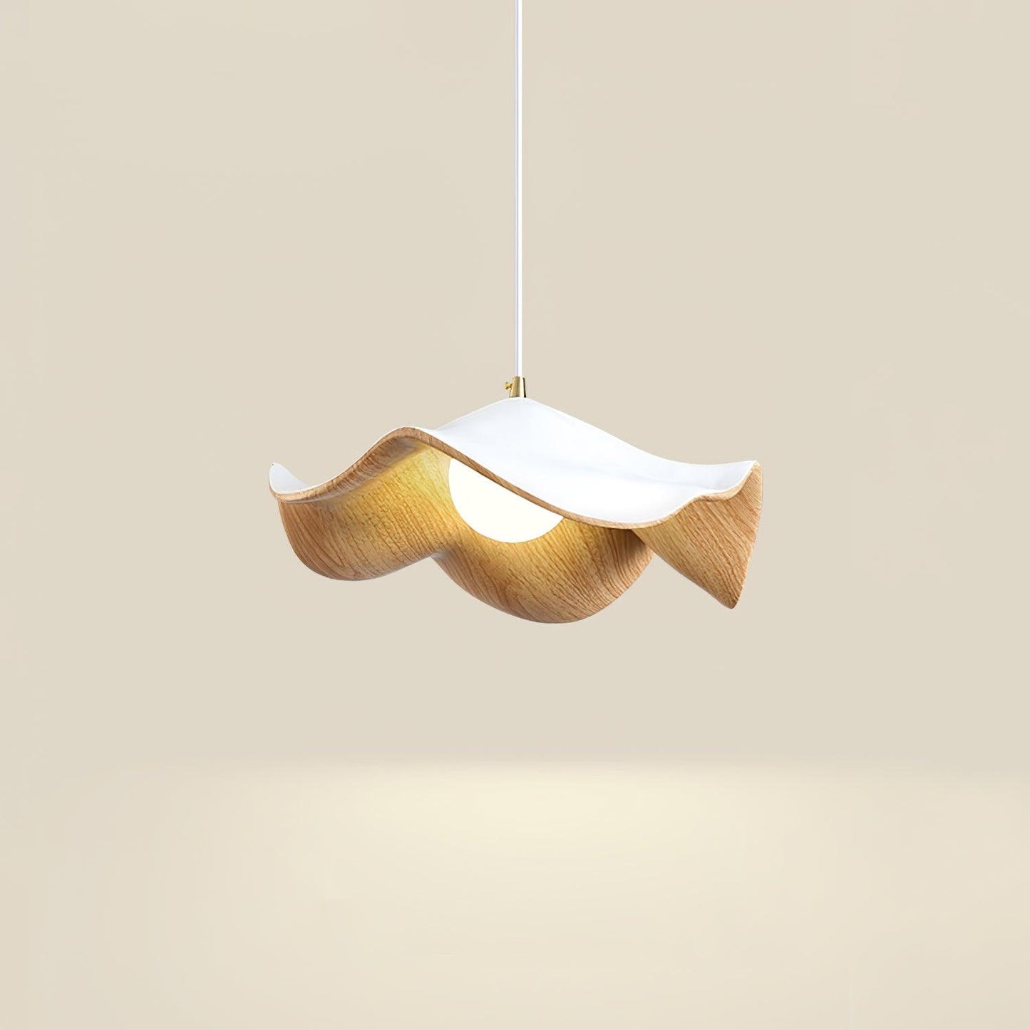 ElementBois - Hanglamp in Hars Lotus Plafondlamp