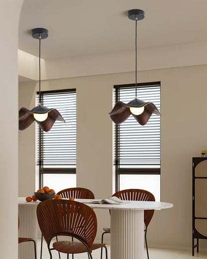 ElementBois - Hanglamp in Hars Lotus Plafondlamp