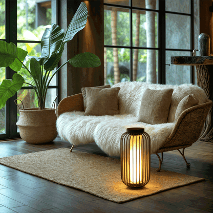 NYRALUX | Waterdichte Buitenlamp met Kooi-Design – LED Tuinverlichting – Roestvrij & Weerbestendig – Voor Terras & Binnenplaats