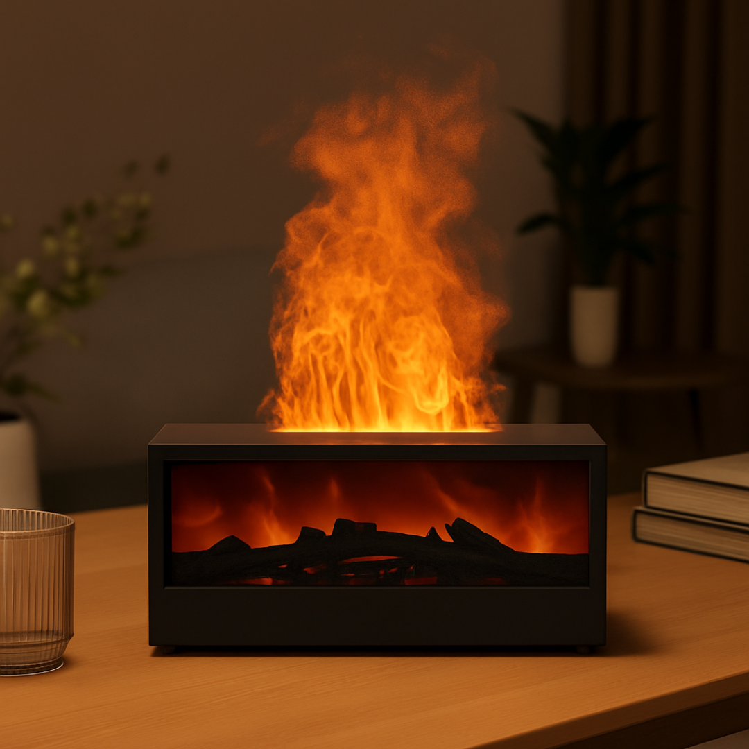FlameFuse™ | Luksusowy nawilżacz powietrza z efektem płomienia