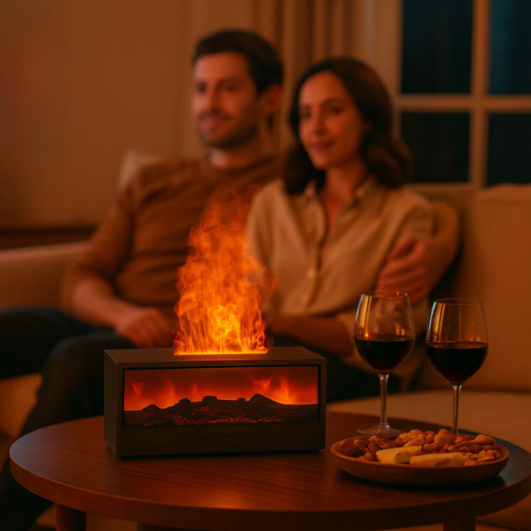 FlameFuse™ | Luksusowy nawilżacz powietrza z efektem płomienia