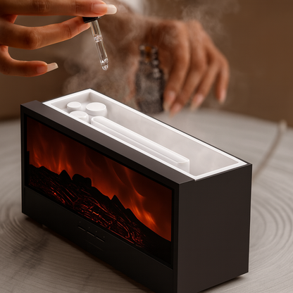 FlameFuse™ | Luksusowy nawilżacz powietrza z efektem płomienia
