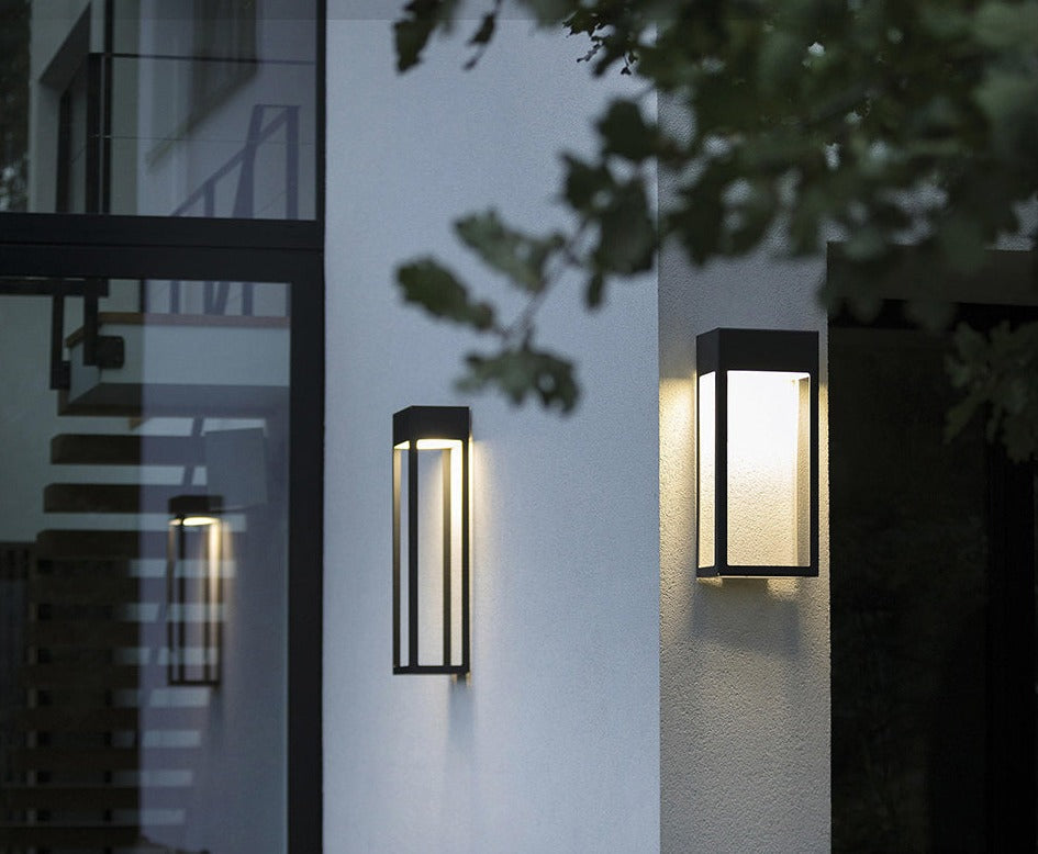 Omira | Portale Moderno Impermeabile con Luce Guidata
