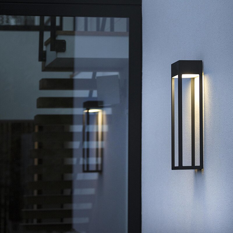 Omira | Portale Moderno Impermeabile con Luce Guidata