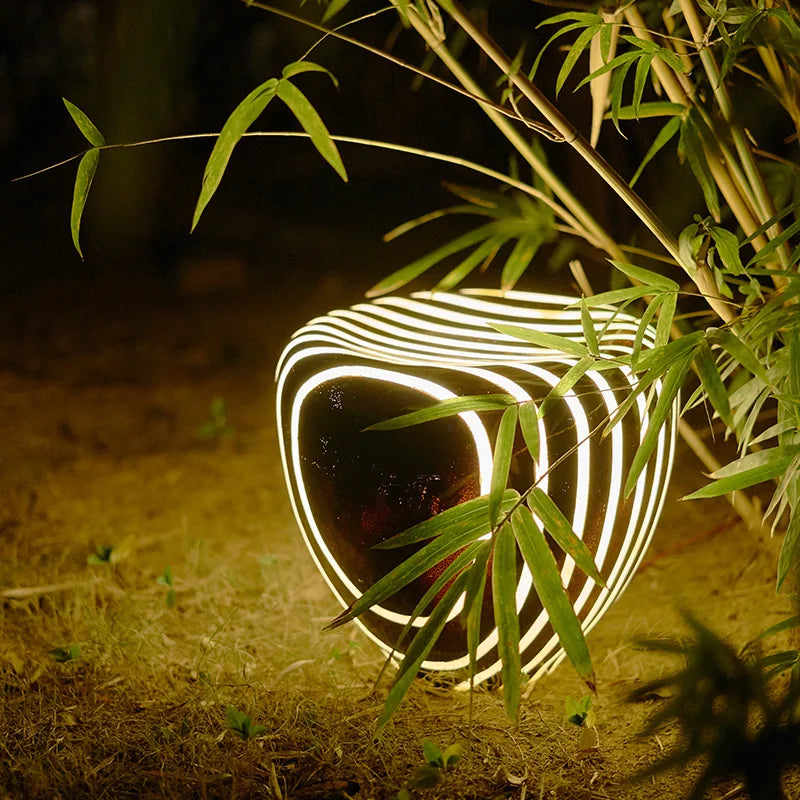 Nivora | Kreatywna Lampa Ogrodowa z Kamienia